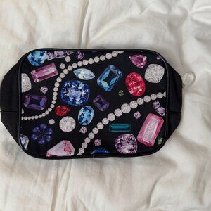 Lancome Black Pouch with Jewel Accents